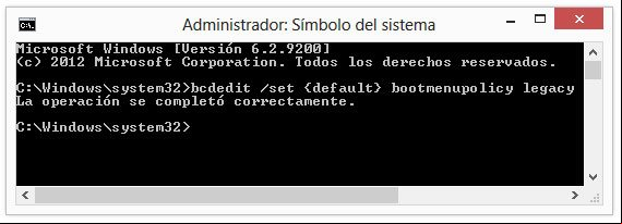 Habilitar en Windows 8 el sistema clásico de arranque con BCDEDIT Habilitar en Windows 8 el sistema clásico de arranque con BCDEDIT