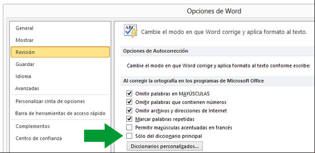 Crear un diccionario personal en Word Crear un diccionario personal en Word