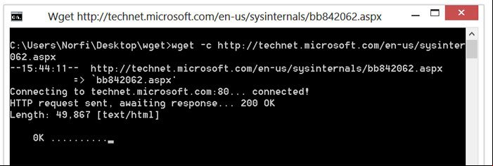 Descargar un archivo de internet usando WGET de forma segura Descargar un archivo de internet usando WGET de forma segura