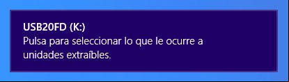 Alerta de la Reproducción automática en Windows 8