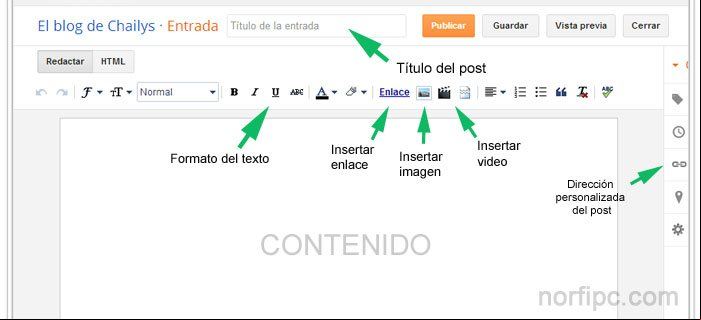 Editor WYSIWYG online del servicio de Blogger Editor WYSIWYG online del servicio de Blogger