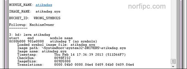 Driver culpable del error de pantalla azul en Windbg Driver culpable del error de pantalla azul en Windbg