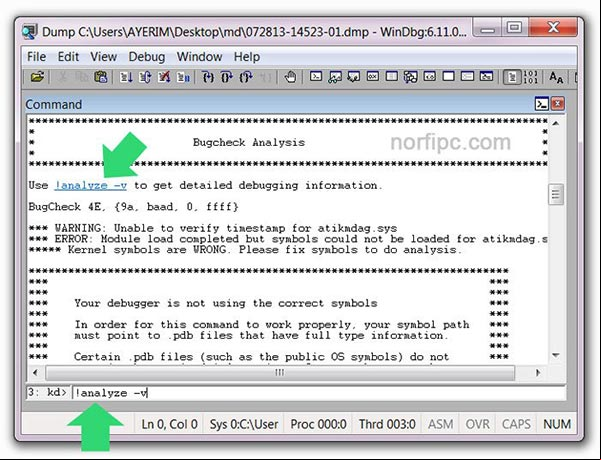 Leer un archivo de error Minidump con la herramienta Windbg de Microsoft Leer un archivo de error Minidump con la herramienta Windbg de Microsoft
