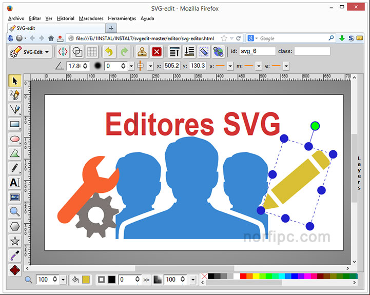 SVG-Edit un completo editor de imágenes SVG en el navegador Firefox SVG-Edit un completo editor de imágenes SVG en el navegador Firefox