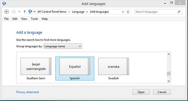 Agregar el idioma Español a Windows Agregar el idioma Español a Windows