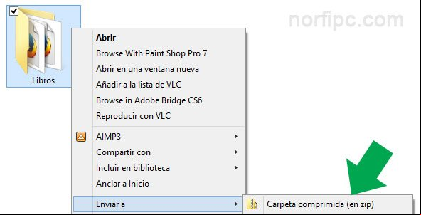 Comprimir archivos en ZIP en Windows sin usar ningún programa Comprimir archivos en ZIP en Windows sin usar ningún programa
