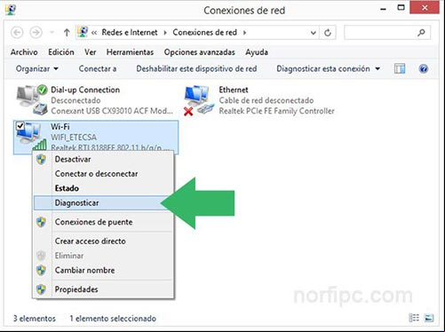 Diagnosticar y reiniciar la conexión Wi-Fi con el asistente de Windows Diagnosticar y reiniciar la conexión Wi-Fi con el asistente de Windows