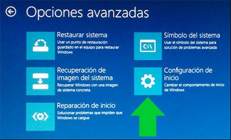 de Opciones avanzadas de configuracion en Windows 8 de Opciones avanzadas de configuracion en Windows 8