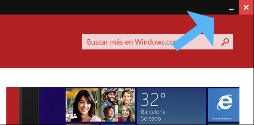 Botones de cierre de las apps en Windows 8.1 Update Botones de cierre de las apps en Windows 8.1 Update