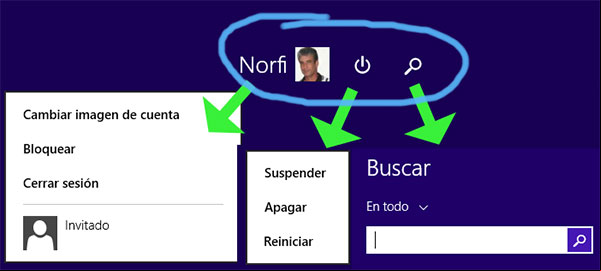 Nuevas opciones en la pantalla inicio de Windows 8.1 Update Nuevas opciones en la pantalla inicio de Windows 8.1 Update