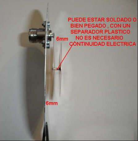 Antena Belgrano para Wi-Fi vista de perfil Antena Belgrano para Wi-Fi vista de perfil