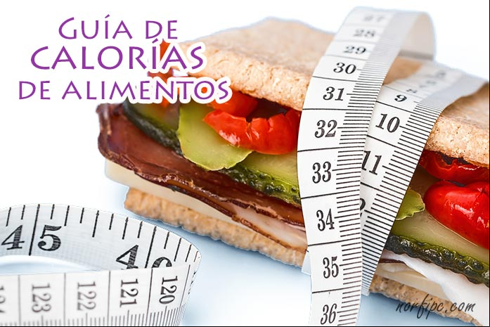 Calorías que contienen y aportan los principales alimentos Calorías que contienen y aportan los principales alimentos