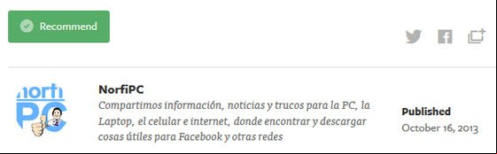 Botones de compartir y recomendar de un post de Medium Botones de compartir y recomendar de un post de Medium