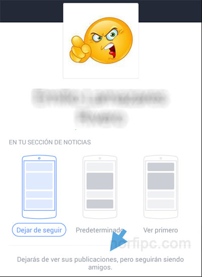 Mensaje de Facebook