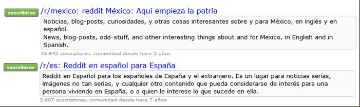 Suscribirse en Reddit a los subreddit que nos interesan Suscribirse en Reddit a los subreddit que nos interesan