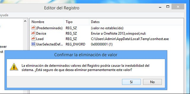 Cuadro de confirmación para eliminar entrada Cuadro de confirmación para eliminar entrada
