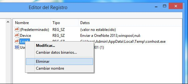 Eliminar entrada creada por el virus Recycler Eliminar entrada creada por el virus Recycler