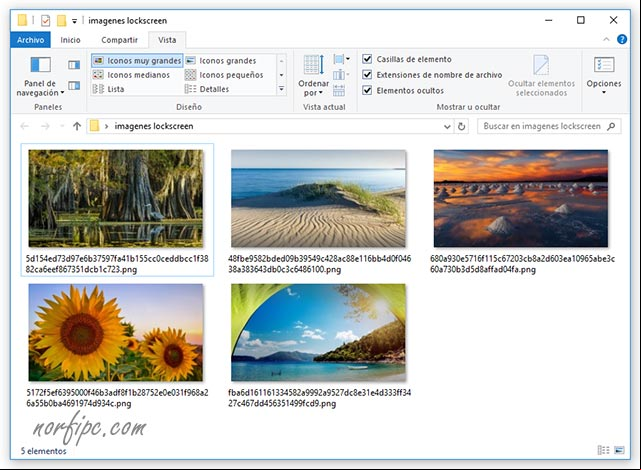 Fotos de la pantalla de bloqueo en Windows 10 extraidas. #Windows10 Fotos de la pantalla de bloqueo en Windows 10 extraidas