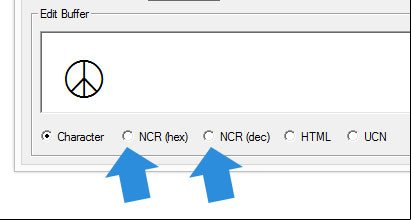 Conocer el código HTML o HEX de un símbolo pegándolo en BabelMap