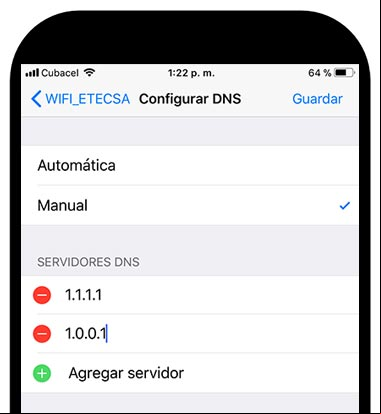 Cambiar los Servidores DNS en el iPhone Cambiar los Servidores DNS en el iPhone