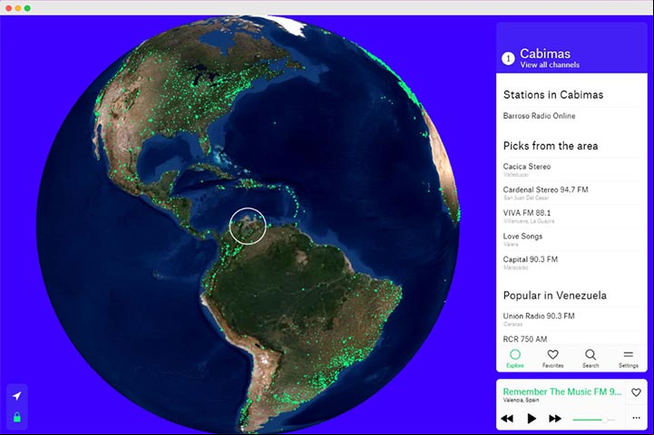 Radio Garden. Mapa mundial de estaciones de radio Radio Garden. Mapa mundial de estaciones de radio