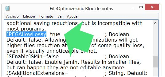 Modificar el archivo de configuración de FileOptimizer, para usar el algoritmo de compresión Guetzli de Google Modificar el archivo de configuración de FileOptimizer, para usar el algoritmo de compresión Guetzli de Google
