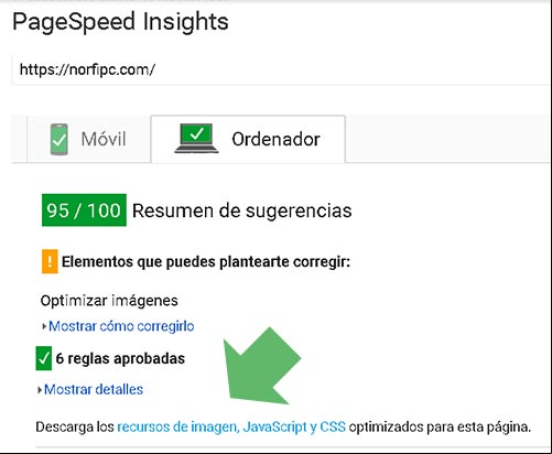 Descargar las imágenes de una página optimizadas para la web con PageSpeed Insights Descargar las imágenes de una página optimizadas para la web con PageSpeed Insights
