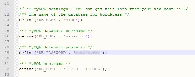 Configurar el archivo wp-config.php de WordPress Configurar el archivo wp-config.php de WordPress