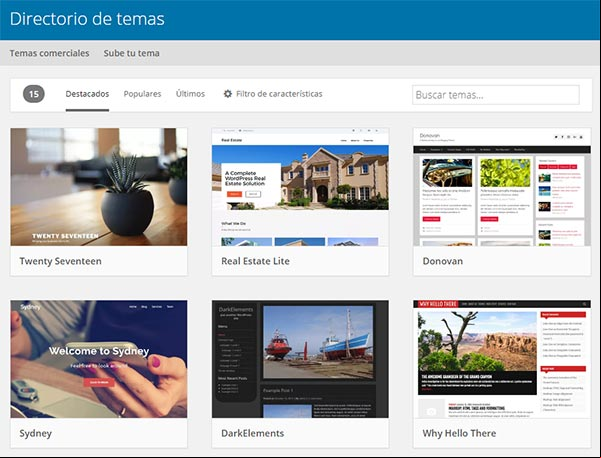 Temas para WordPress Temas para WordPress